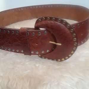 Leather belt